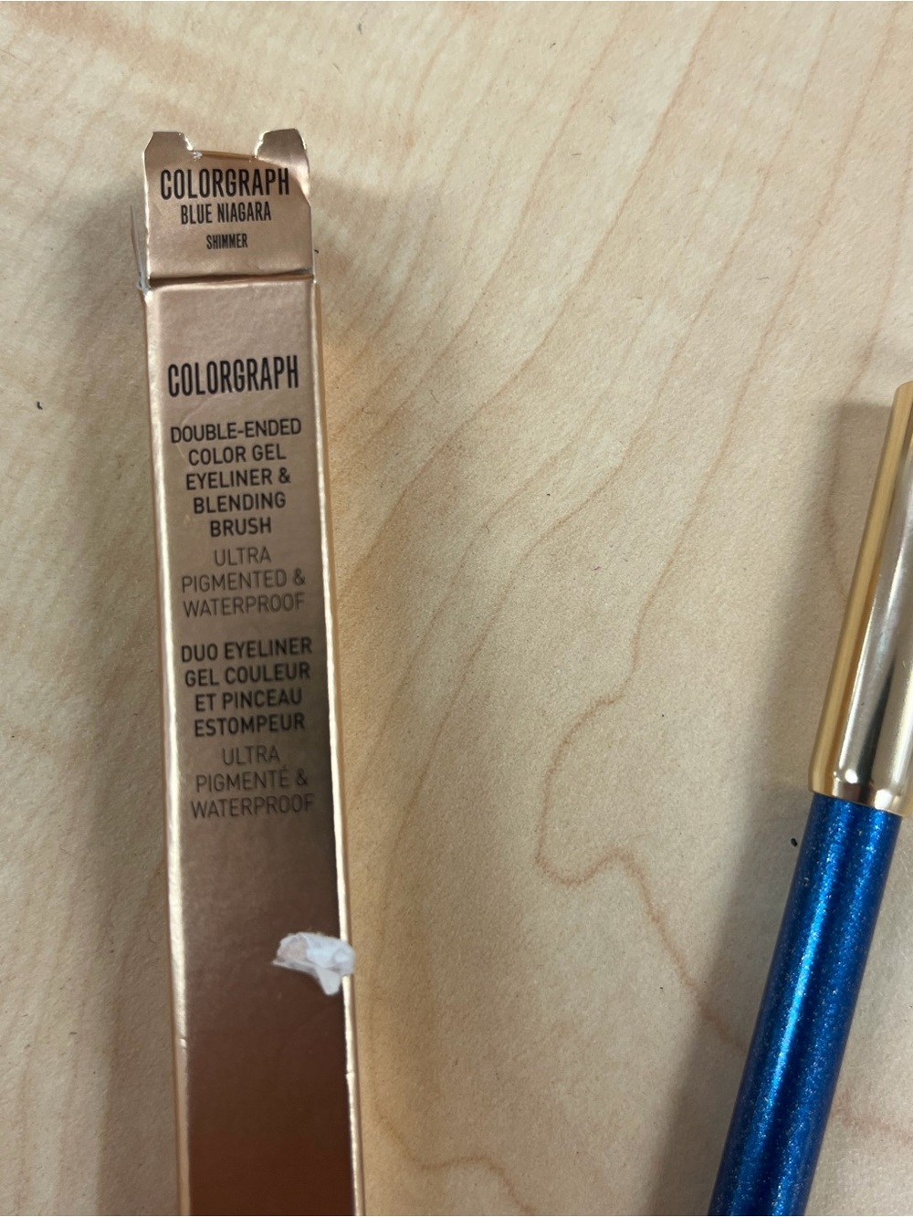 NEW Valentino Colorgraph Waterproof Gel Eyeliner Pencil Blue Niagara Shimmer